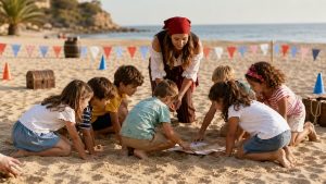 fiesta infantil playa