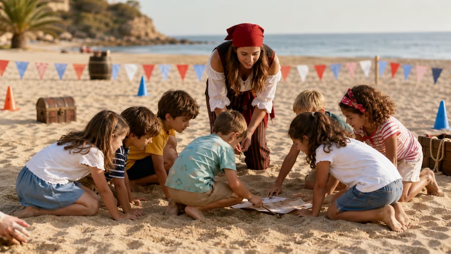 fiesta infantil playa
