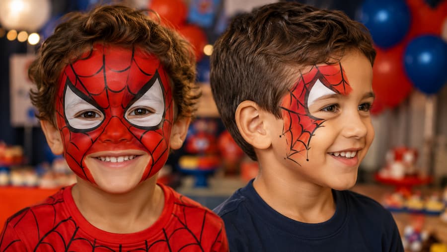 pintacaras spiderman facil