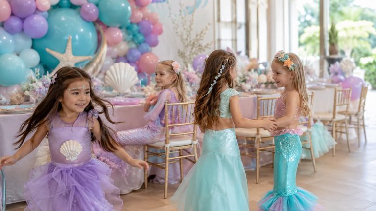 cumpleanos infantil sirena