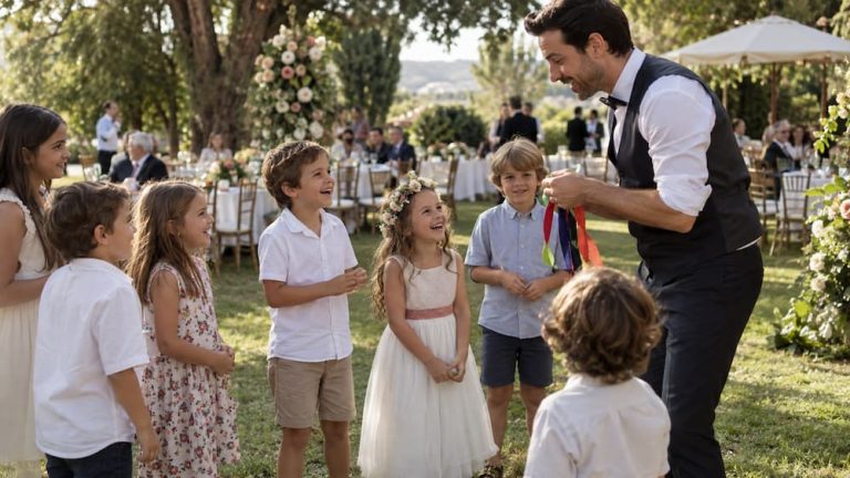 animar ninos boda