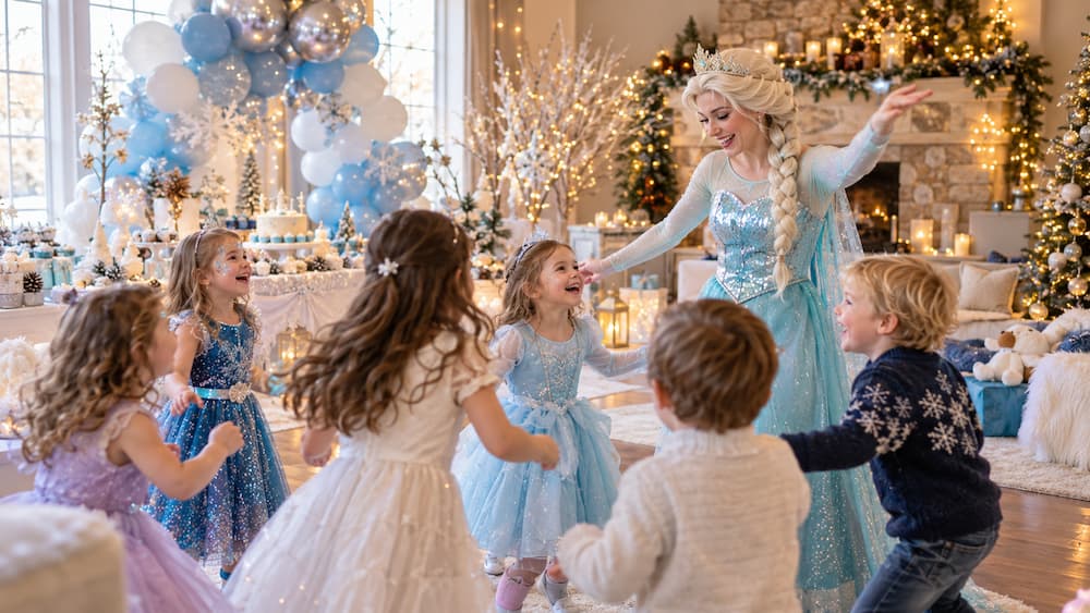 fiesta infantil princesa hielo
