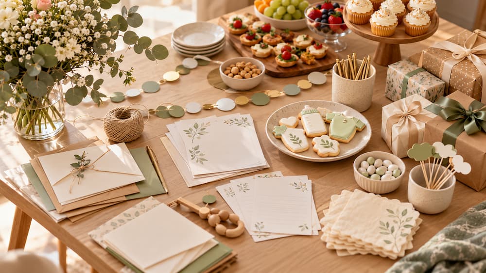 preparativos baby shower