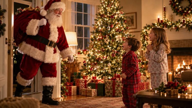 visita papa noel casa