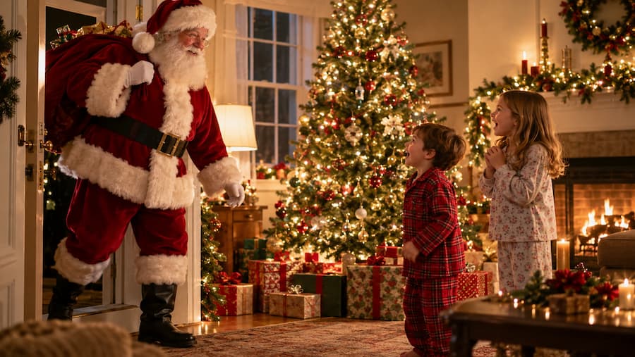 visita papa noel casa